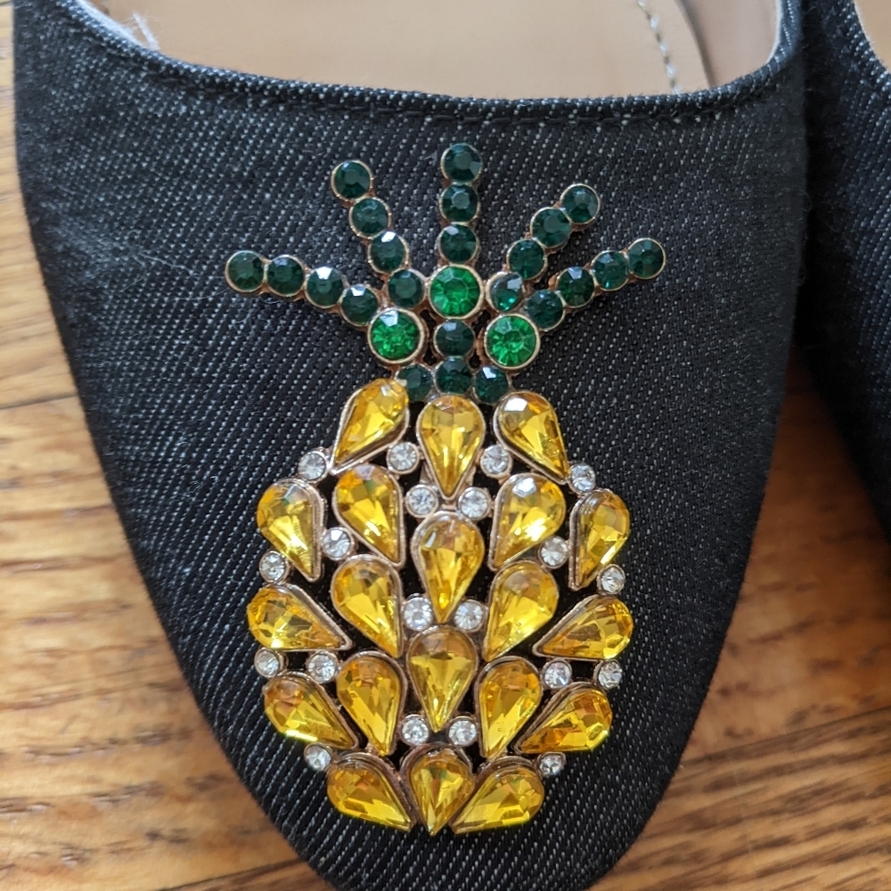 Zara Women Pineapple Embellished Heels - Picture 8 of 8